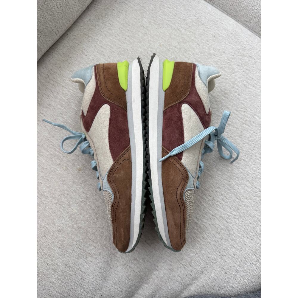 HOFF Women’s Sz 10 Reno Sneakers Suede Colorblock Multi Color Tan Brown Red - Picture 7 of 9
